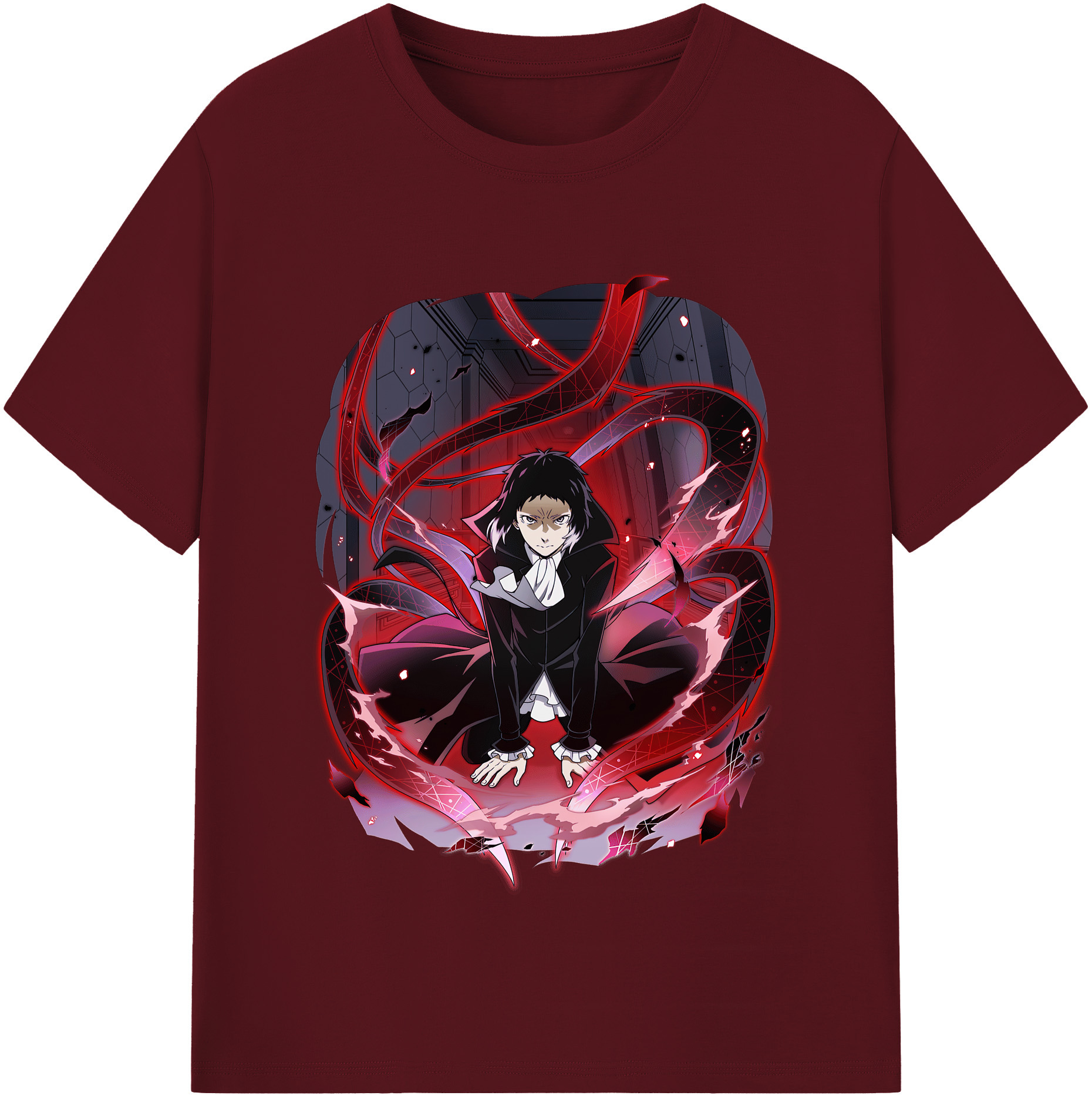 （画像用） 文豪ストレイドッグス Bungo Stray Dogs 綿100％半袖Tシャツ（フロントプリント）